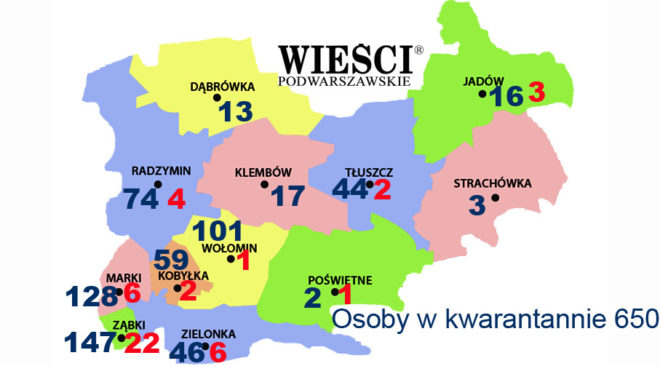 Stuacja epidemiologiczna na terenie powiatu wołomińskiego związana z koronawirusem